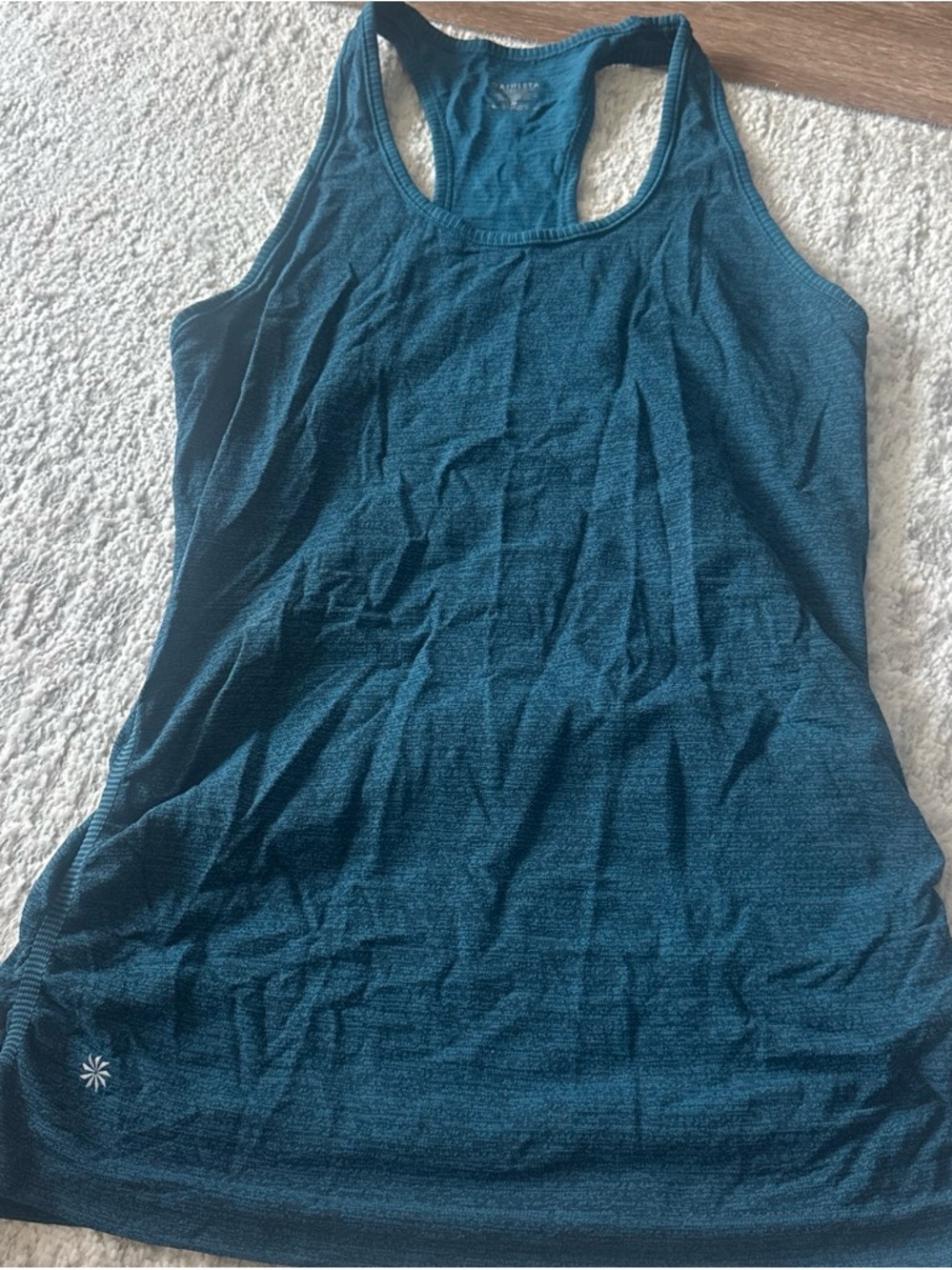 Athleta Teal Blue Racerback Tank Top